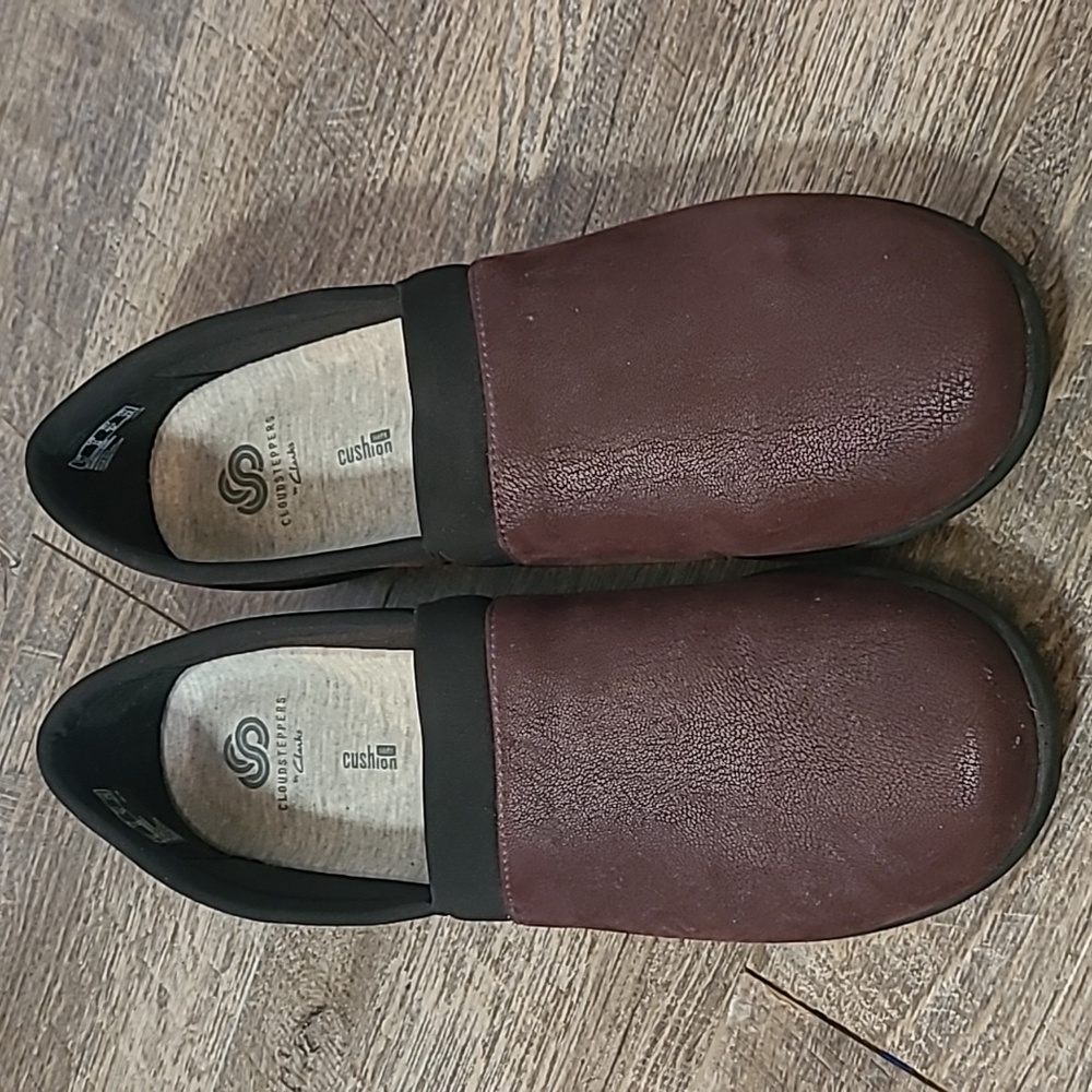 Chocolate Brown Size 11 Cloudsteppers Clarks Loafer Comfort Shoe